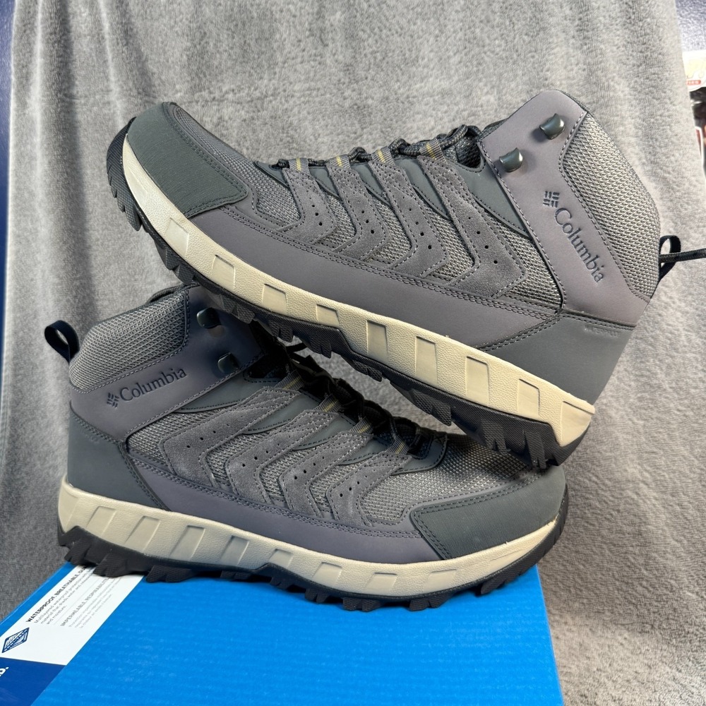 Columbia Strata Trail Mid WP Men's Sz‎ 12 Gray